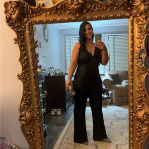 Elegant Black Sequin Dress